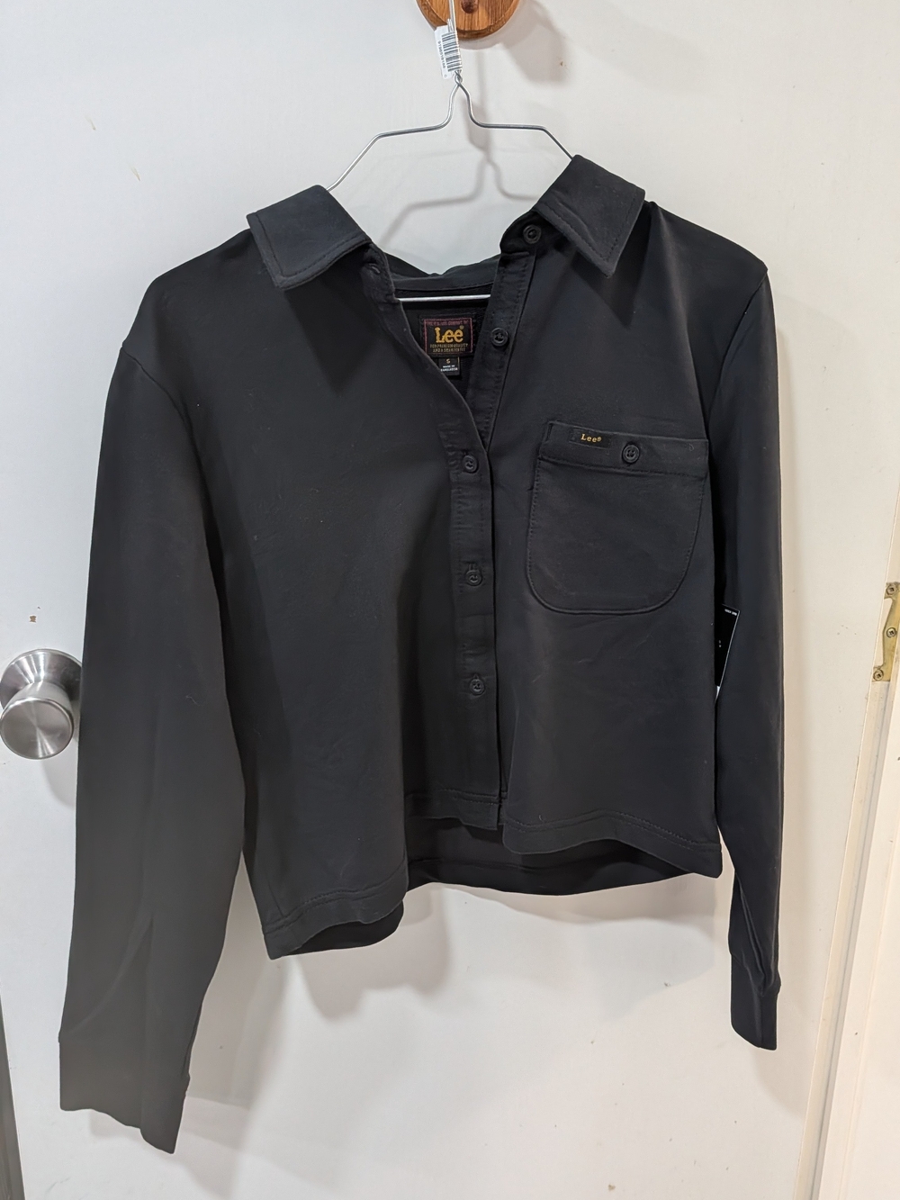 Lee Black Button-Up Long Sleeve Shirt NWT